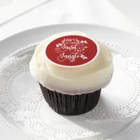 dont get your tinsel in a tangle christmas edible frosting rounds