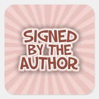 Signed By The AuthorRed Stickers