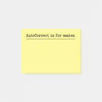 In Love/Hate with AutoCorrect  Post-it Notes