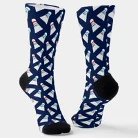 Shuttlecocks Pattern Badminton Socks