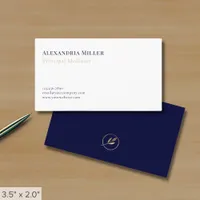 Simple Elegant Mediator Business Card