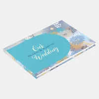 Modern Tropical Beach Coastal Wedding Guest Book