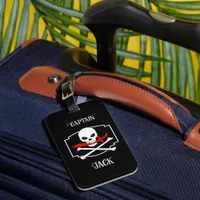 Personalized Jolly Roger (Cutlass) Luggage Tag