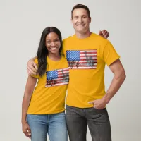 Military Support US American Flag Shirt