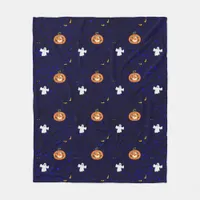 Halloween pattern  fleece blanket