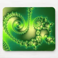 St. Patrick's Day Fractal Mouse Pad