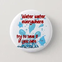 Conserve Water Advocacy Button