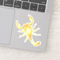 Gold Scorpion Sticker