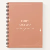 Minimalist Professional Makeup Artist Business Notebook