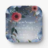 Poppy of Love" Wedding Invitation Collection Paper Plates