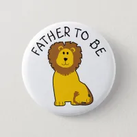 Father to be Zebra Baby Shower button