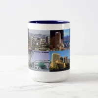 Phoenix Arizona Montage Two-Tone Coffee Mug