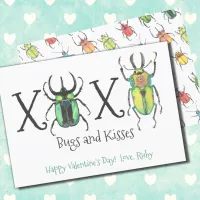 Bugs and Kisses XOXO Valentine's Day Invitation