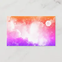 *~* Galaxy Lavender Pink Peach Nebula Universe Business Card