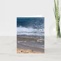 Beach Ocean Surf Sand Seascape Card