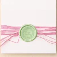 Happy Holidays Botanical Wreath Wax Seal Sticker