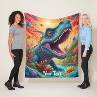 Baby shower Dino-Mite  Fleece Blanket