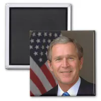 President George W Bush Official Portrait Magnet