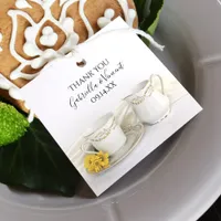 Tea Cup with Yellow Daisies Wedding Favor Tags