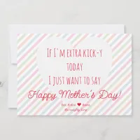 Message from the Bump Heart Chic 1st Mother's Day Holiday Card