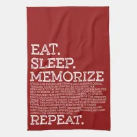 Eat Sleep Memorize Repeat Memory Master Cycle 3 Kitchen Towel