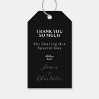 Black And White Photo Wedding Favor Thank You Gift Tags