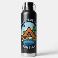 It's Time for Camping Personalized Water Bottle