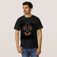 Mosaic black panther with a stained glass effect T-Shirt