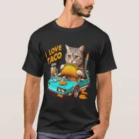 Feline Fiesta I love Taco T-Shirt