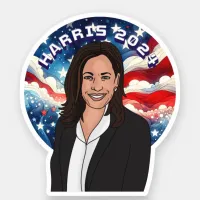 Vote for Kamala Harris 2024 Sticker