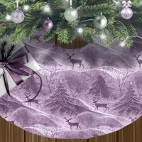 Purple Christmas Pattern#13 ID1009 Brushed Polyester Tree Skirt