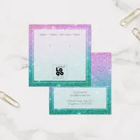 Logo Mermaid Ombre Glitter Earring Display Card