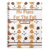 Personalized Fall  Notebook