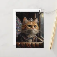 Adorable Little Fairy Cat Postcard