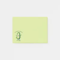 Cute Green Cartoon Pickle Post-it Notes