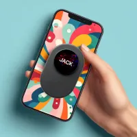 Red and Black Modern Popgrip PopSocket