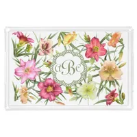 Daylilies Personalized Acrylic Tray