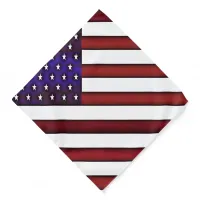 Modern Embossed American Flag Bandana