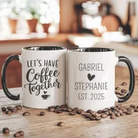 Let's Have Coffee Together Couple’s Mug