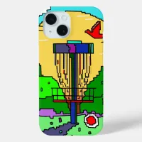 Disc Golf Course Summer Sunshine iPhone 15 Case