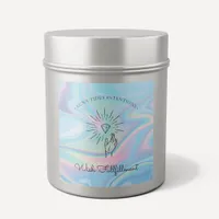 Chic Holographic Magical Intention Candles Label