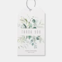 Dreamy Greenery Thank You V1 Green/Blue ID817 Gift Tags