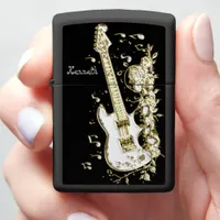 Shimmering Guitar Plays Golden Symphony Zippo Lighter