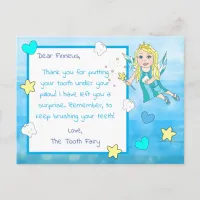Add your Child's Name to this Tooth fairy Card