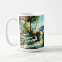 Lake House View | Deck over looking the Bay Coffee Mug