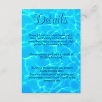  Azure Turquoise Bleu Water Reflection Minimalism Enclosure Card