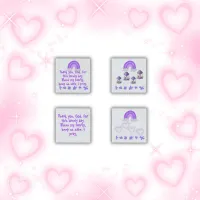 Christian Prayer for kids Purple & Pink | Stone Magnet