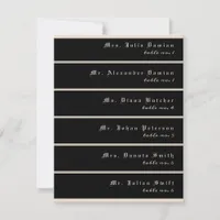 Hallowen Gothic Tarot Lovers Wedding Place Cards