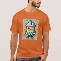 Boba Bubble Tea Kawaii Cute Cartoon T-Shirt