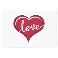 love in heart valentines tissue paper